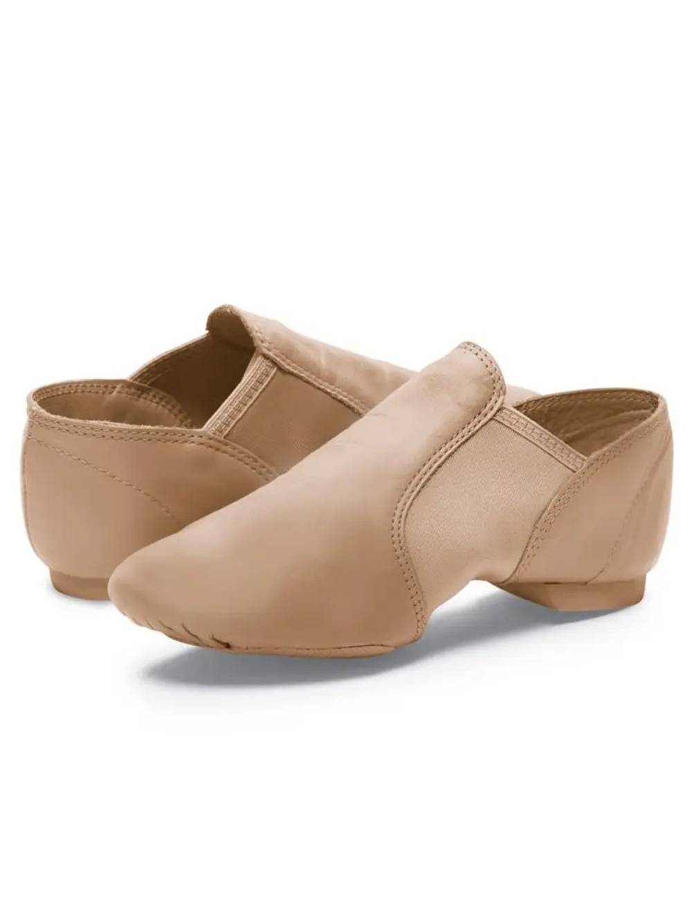 Capezio E Series Jazz EJ2 Camel Neutral Tan Slip-On Jazz Dance Shoes Size 8M